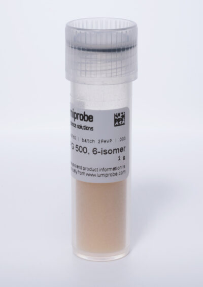 Fluorescein photphoramidites và chất hỗ trợ được sử dụng để biến đổi đầu 3'- và bên trong đầu 5' của oligonucleotide. 8 FAM CPG 500 6 isomer 2 1
